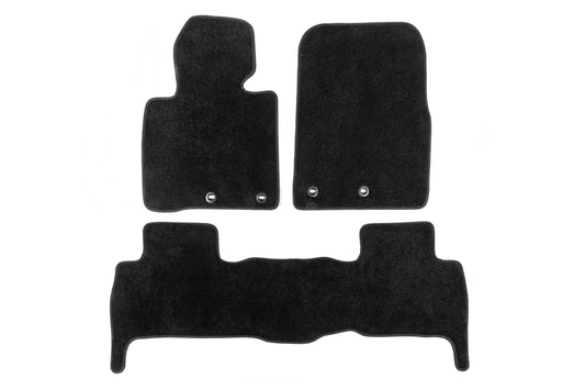 Deluxe Textile Floor Mats V-2 (2012-2021, Black) for Toyota Land Cruiser 200 2007-2021 - image 2