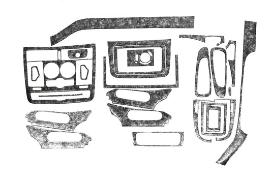 Dashboard Trim Covers (Meric, Full Set) for Mercedes Vito W639 2004-2014 - image 2