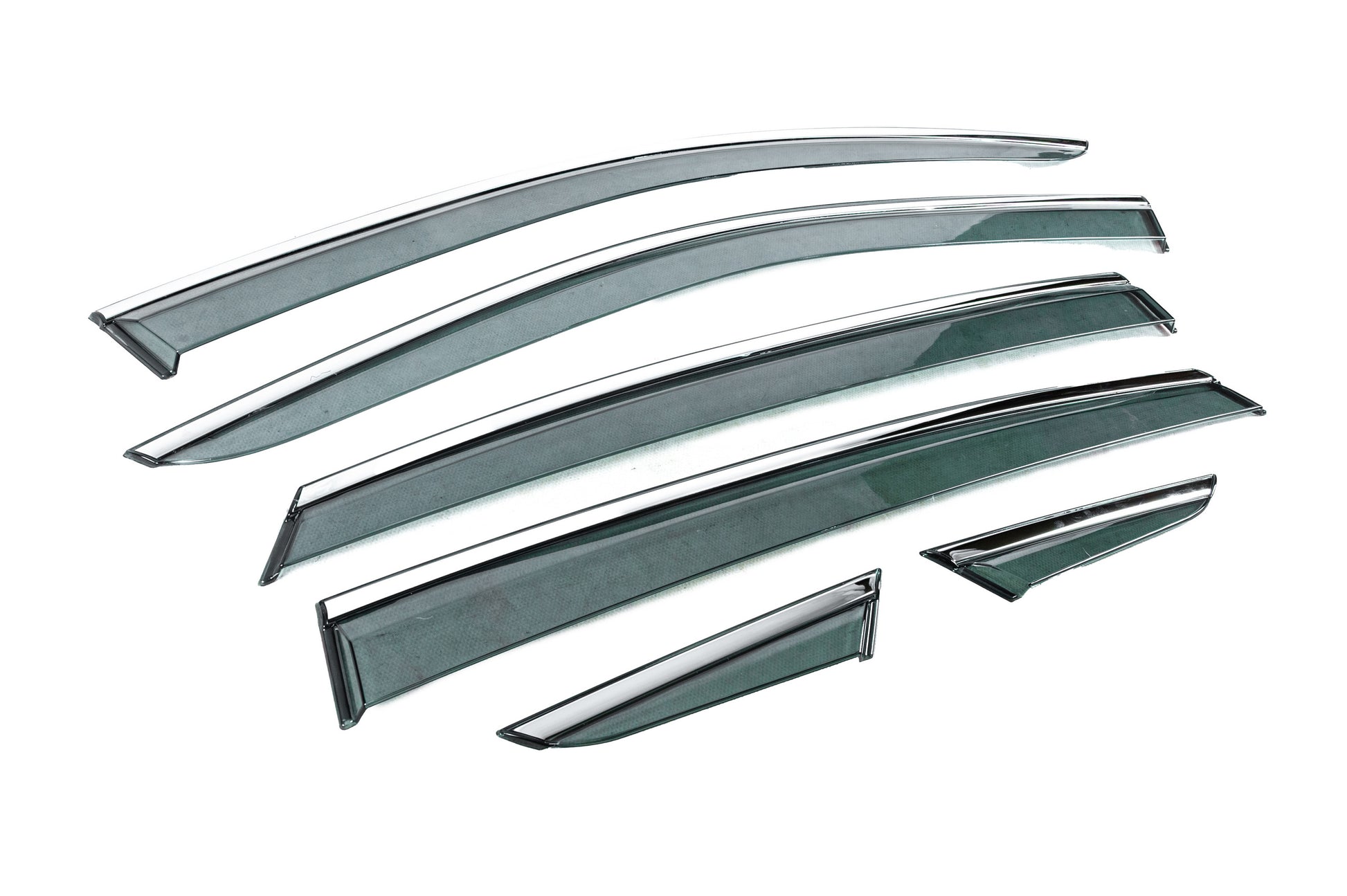 Window Deflectors with Chrome Trim Niken Luxury (6 pcs) for Toyota Venza 2020- - image 3