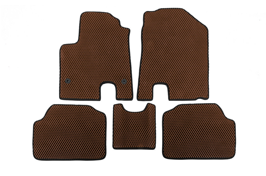 EVA Floor Mats (E-Niro 2018-2022, Brown) for Kia Niro 2016- - image 1