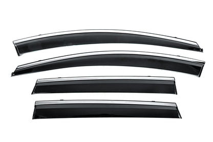 Window Deflectors with Chrome Trim Niken Luxury (4 pcs) for Renault Captur 2019- - image 1