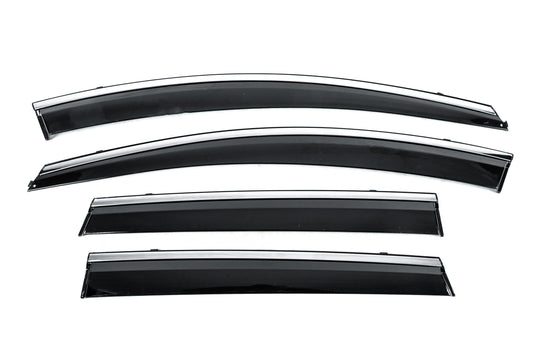 Window Deflectors with Chrome Trim Niken Luxury (4 pcs) for Nissan Murano 2014- - image 1