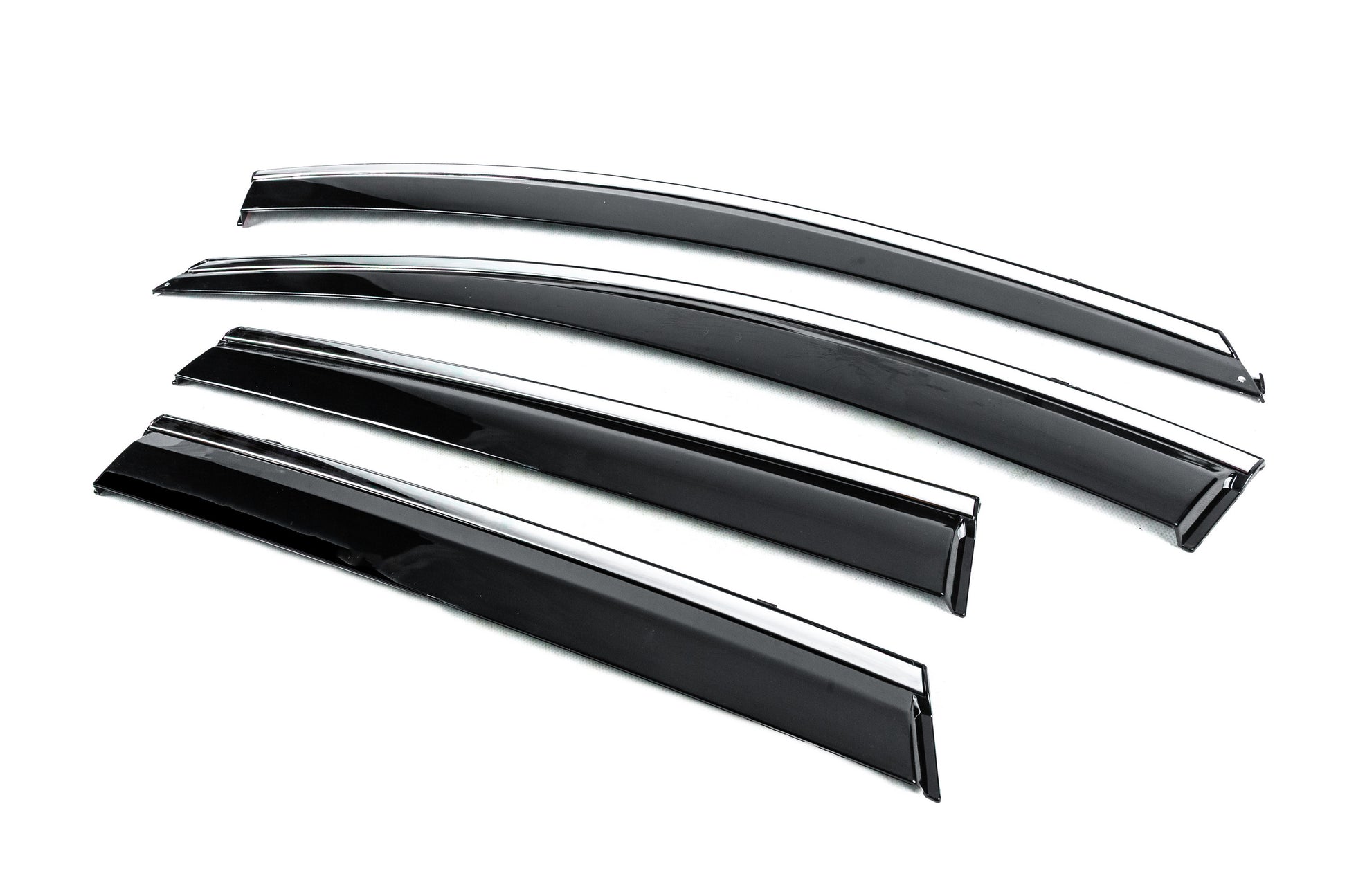 Window Deflectors with Chrome Trim Niken Luxury (4 pcs) for Nissan Murano 2014- - image 2