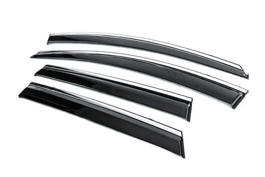 Window Deflectors with Chrome Trim Niken Luxury (4 pcs) for Nissan Murano 2014- - image 2