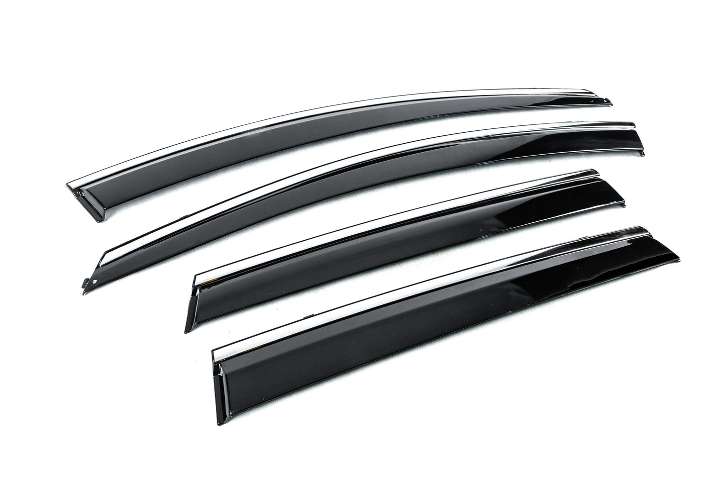 Window Deflectors with Chrome Trim Niken Luxury (4 pcs) for Renault Captur 2019- - image 3