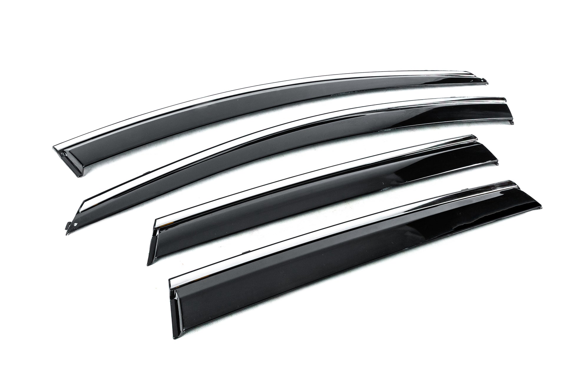 Window Deflectors with Chrome Trim Niken Luxury (4 pcs) for Renault Captur 2019- - image 3