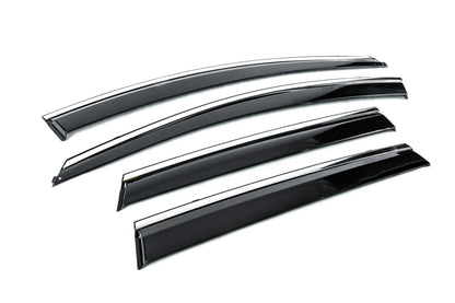 Window Deflectors with Chrome Trim Niken Luxury (4 pcs) for Nissan Murano 2014- - image 3