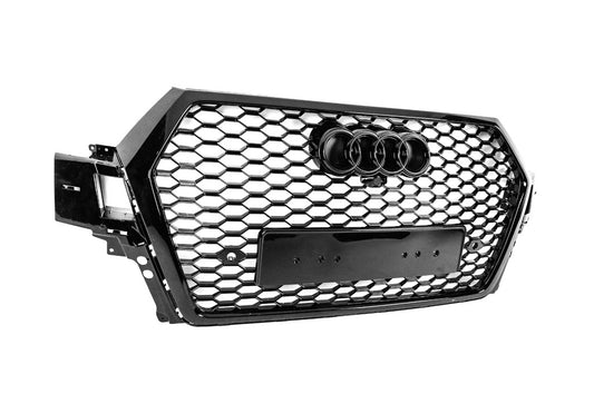 RS-style front grille (2015-2019, black) for Audi Q7 2015- - image 2