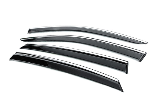 Window Deflectors with Chrome Trim Niken Luxury (4 pcs) for Toyota Venza 2020- - image 2
