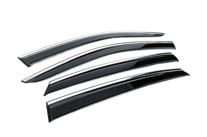 Window Deflectors with Chrome Trim Niken Luxury (4 pcs) for Toyota Venza 2020- - image 3