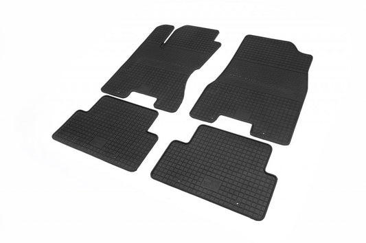 Rubber Floor Mats (4 pcs, Polytep) for Nissan X-trail T31 2007-2014 - image 1