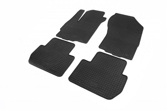 Rubber Floor Mats (4 pcs, Polytep) for Mitsubishi Outlander 2006-2012 - image 1