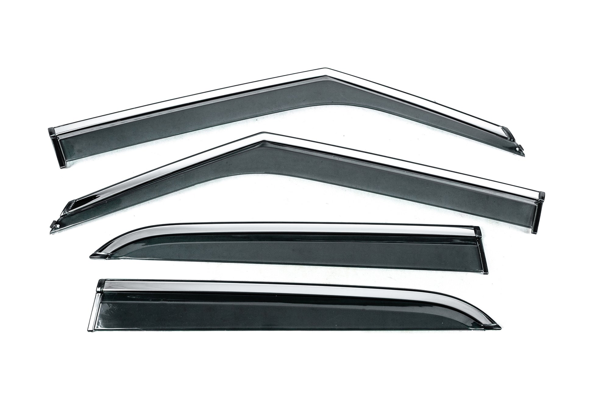 Window Deflectors with Chrome Trim Niken Luxury (4 pcs) for Chevrolet Blazer 2018-2023 - image 1
