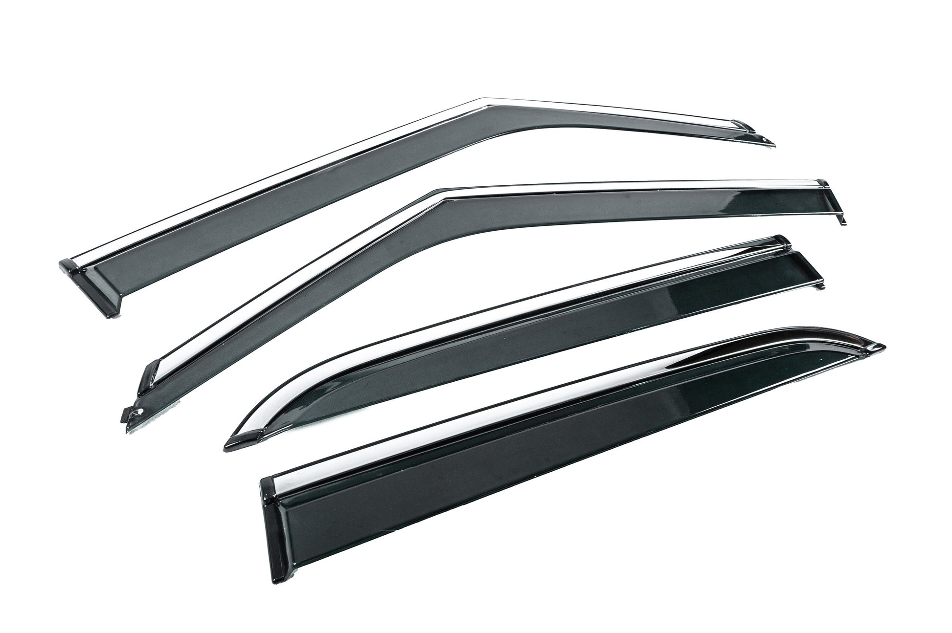 Window Deflectors with Chrome Trim Niken Luxury (4 pcs) for Chevrolet Blazer 2018-2023 - image 3