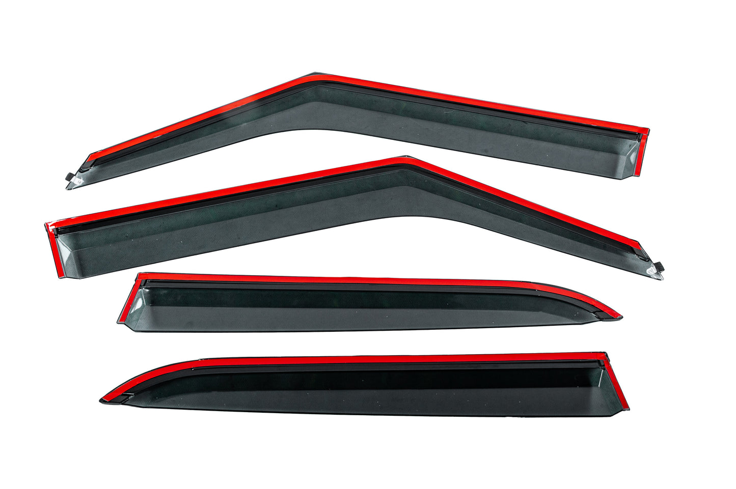 Window Deflectors with Chrome Trim Niken Luxury (4 pcs) for Chevrolet Blazer 2018-2023 - image 4