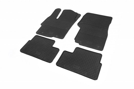 Rubber mats (4 pieces, Polytep) for Mitsubishi Lancer X 2008↗ - Reelken Auto
