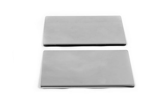 Interior door sill protectors Carmos (2 pcs, stainless steel) for Opel Movano 2004-2010 - image 1