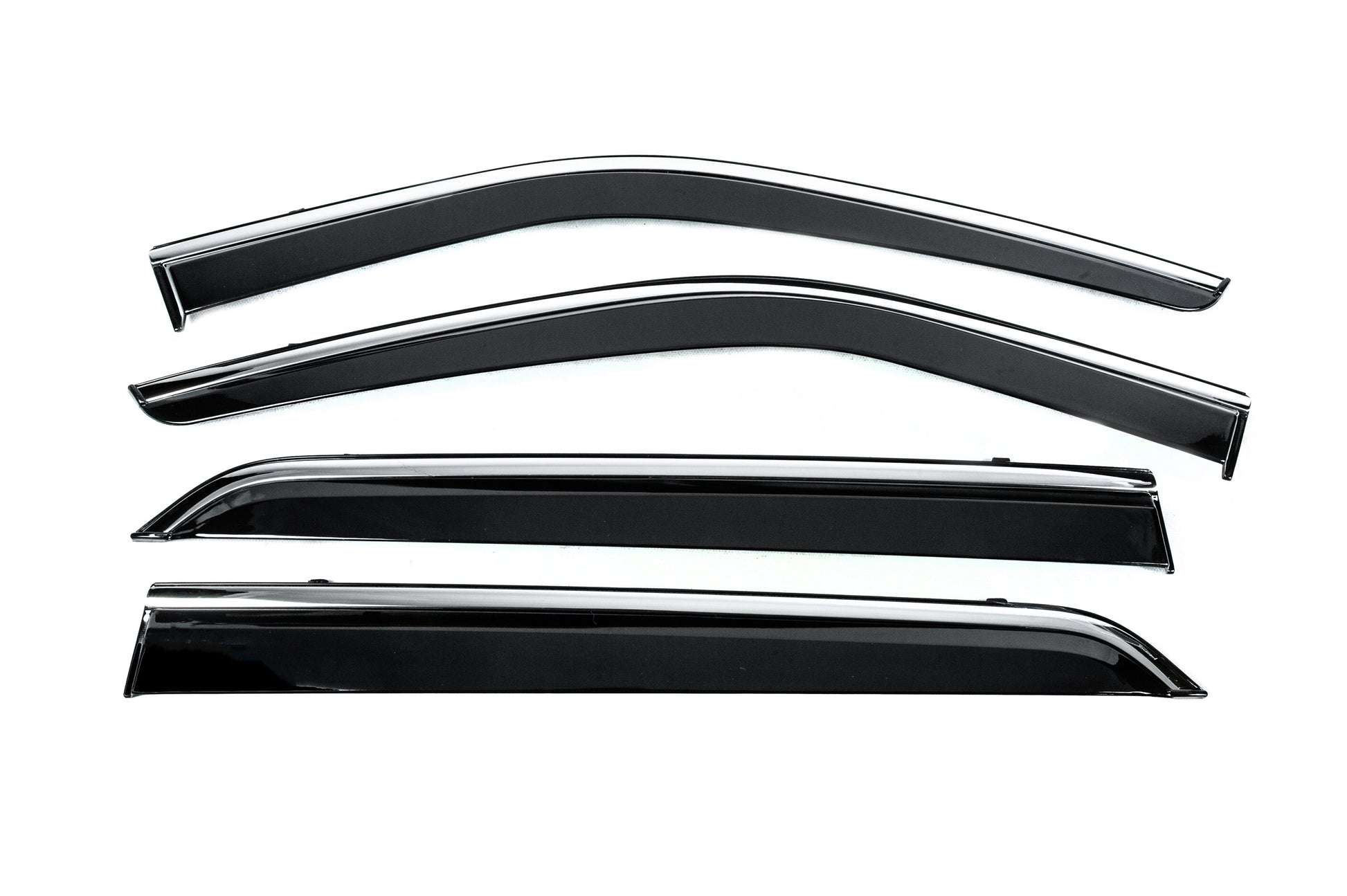 Window Deflectors with Chrome Trim Niken Luxury (4 pcs) for Nissan Kicks 2016- - image 1