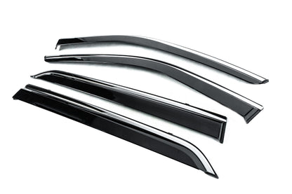 Window Deflectors with Chrome Trim Niken Luxury (4 pcs) for Nissan Kicks 2016- - image 2