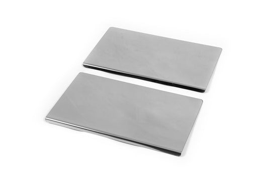 Interior door sill protectors Carmos V2 (2 pcs, stainless steel) for Renault Master 1998-2010 - image 2