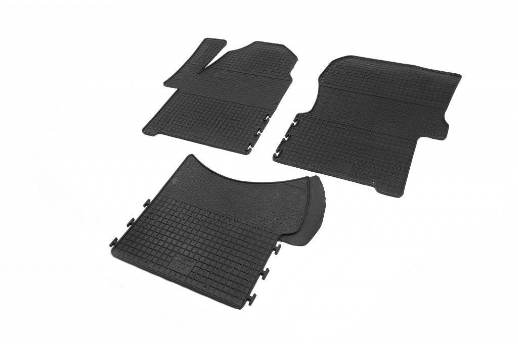 Rubber mats (3 pcs, Polytep) for Volkswagen Crafter 2006-2016 - Reelken Auto