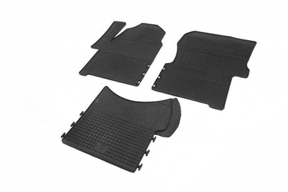 Rubber mats (3 pcs, Polytep) for Volkswagen Crafter 2006-2016 - Reelken Auto