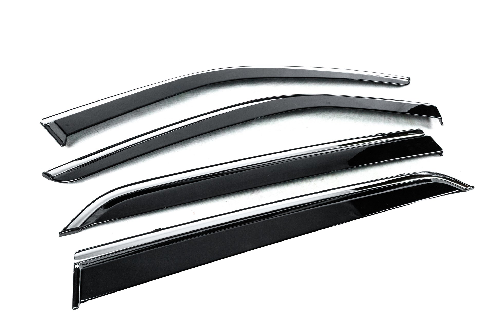 Window Deflectors with Chrome Trim Niken Luxury (4 pcs) for Nissan Kicks 2016- - image 3
