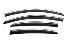 Window Deflectors with Chrome Trim Niken Luxury (4 pcs) for Hyundai Accent 2017-2023 - image 1