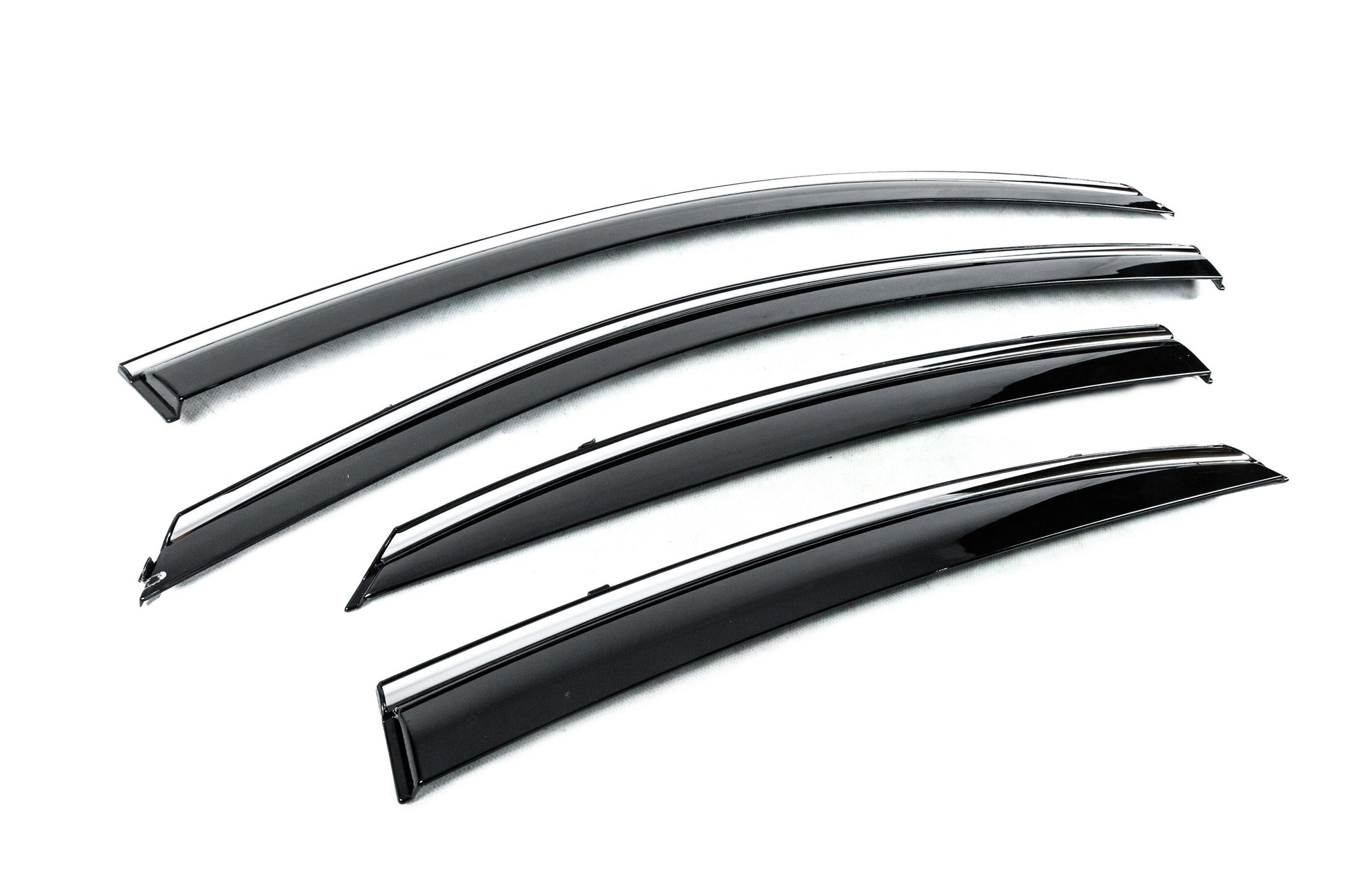 Window Deflectors with Chrome Trim Niken Luxury (4 pcs) for Hyundai Accent 2017-2023 - image 3