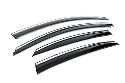 Window Deflectors with Chrome Trim Niken Luxury (4 pcs) for Hyundai Accent 2017-2023 - image 3