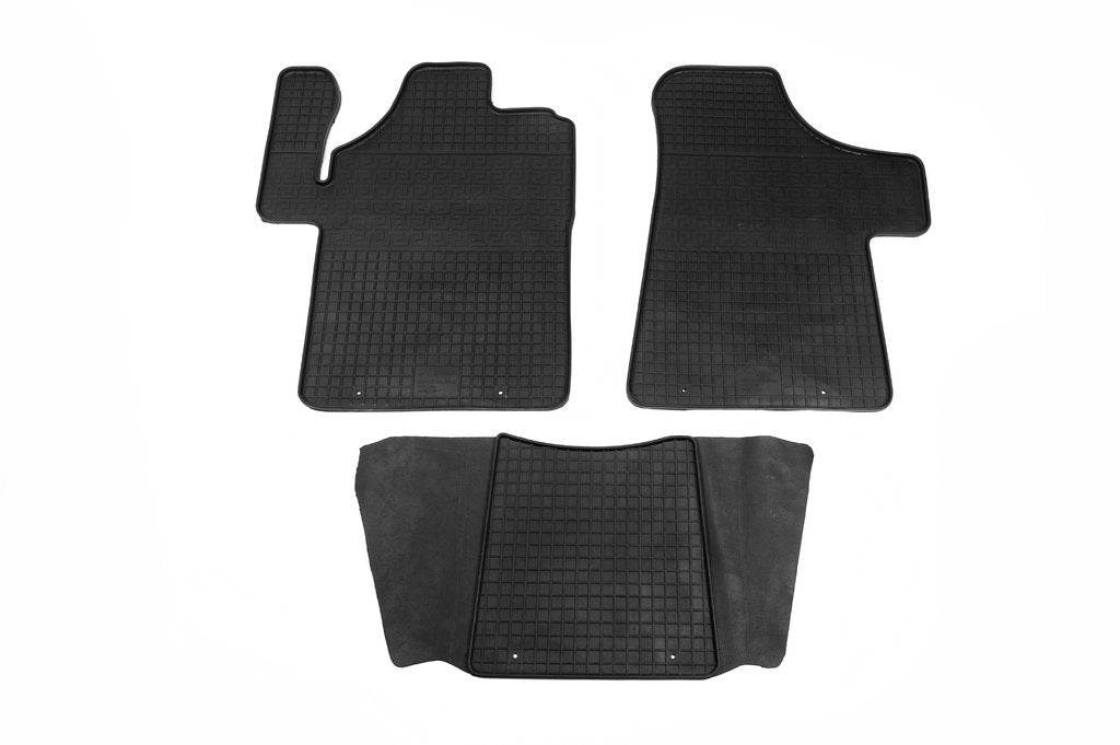 Rubber mats (3 piece, Polytep) for Mercedes Viano 2004-2014 - Reelken Auto