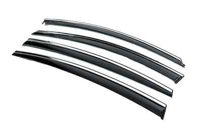 Window Deflectors with Chrome Trim Niken Luxury (4 pcs) for Hyundai Elantra (AD) 2015-2020 - image 2