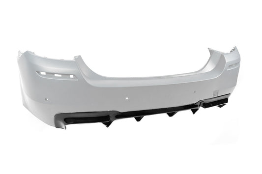 Rear diffuser DPT V-2 (for M-Performance, gloss black) for BMW 5 series F-10/11/07 2010-2016 - image 2