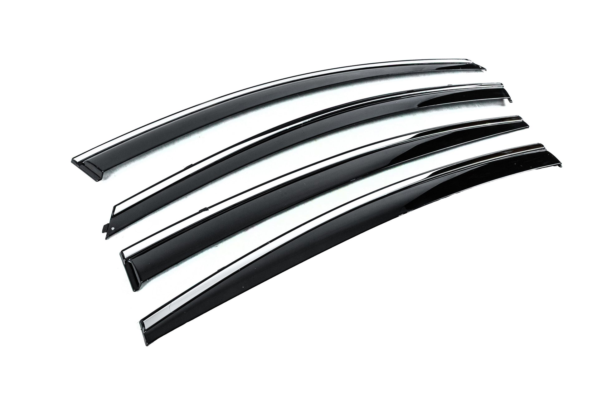 Window Deflectors with Chrome Trim Niken Luxury (4 pcs) for Hyundai Elantra (AD) 2015-2020 - image 3