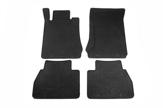 Rubber mats (4 pieces, Polytep) for Mercedes E-class W210 1995-2002 - Reelken Auto