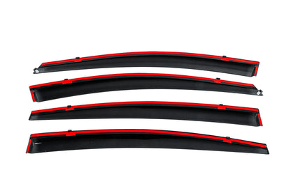 Window deflectors with chrome trim (4 pcs, Niken) for Hyundai Elantra (AD) 2015-2020 - image 6