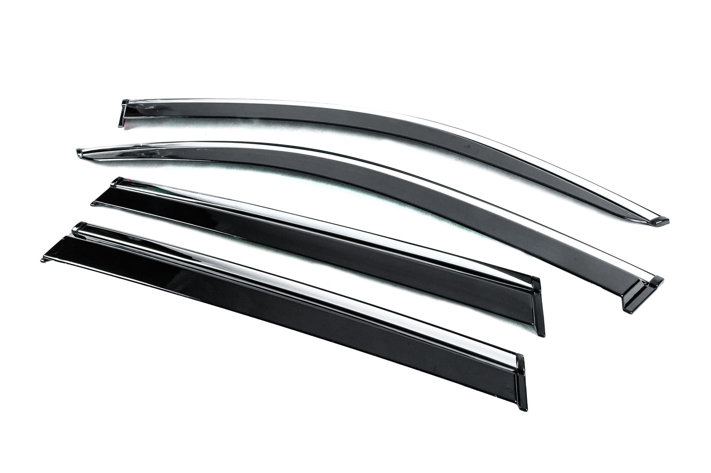 Window Deflectors with Chrome Trim Niken Luxury (4 pcs) for BMW X3 G01 2018- - image 2