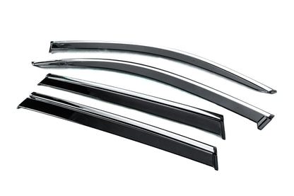 Window Deflectors with Chrome Trim Niken Luxury (4 pcs) for BMW X3 G01 2018- - image 2