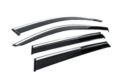Window Deflectors with Chrome Trim Niken Luxury (4 pcs) for BMW X3 G01 2018- - image 3