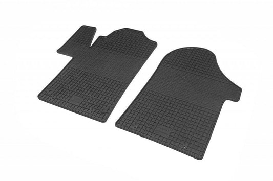 Rubber mats (2 pieces, Polytep) for Mercedes Vito / V-class W447 2014↗ year - Reelken Auto