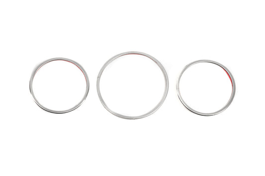 Speedometer Trim Covers (3 pcs, Stainless Steel) for Renault Megane IV 2016-2025 - image 1