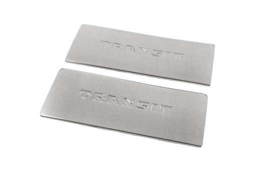 Carmos V2 internal threshold pads (2 pcs., steel) for Ford Transit 2000-2014 - Reelken Auto