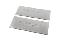 Interior door sill protectors Carmos V2 (2 pcs, stainless steel) for Ford Transit 2000-2014 - image 1