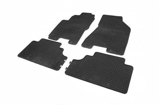 Rubber mats (4 pieces, Polytep) for Kia Sportage 2004-2010 - Reelken Auto