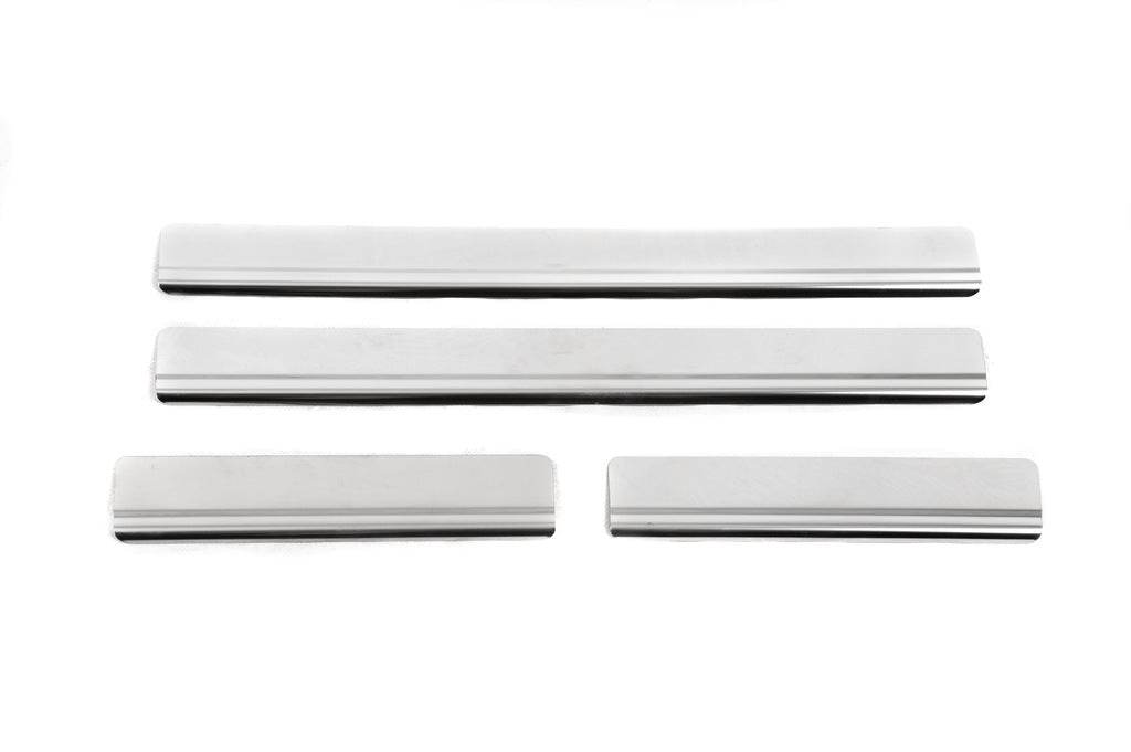 OmsaLine threshold pads (stainless steel) for Toyota Corolla 2013-2019 - Reelken Auto