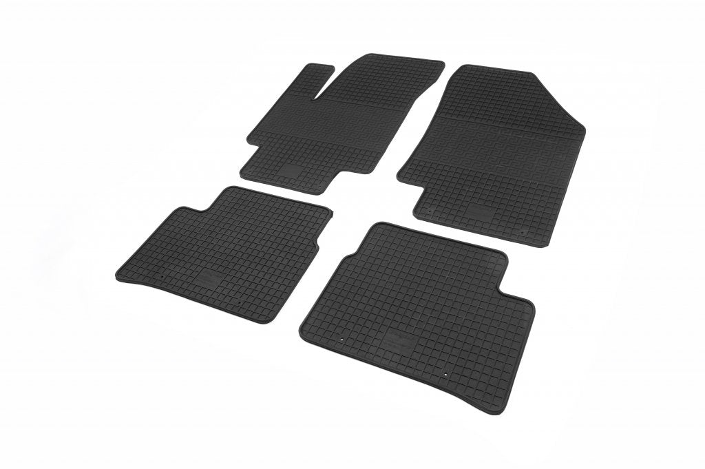 Rubber Floor Mats (4 pcs, Polytep) for Hyundai Accent 2006-2010 - image 1