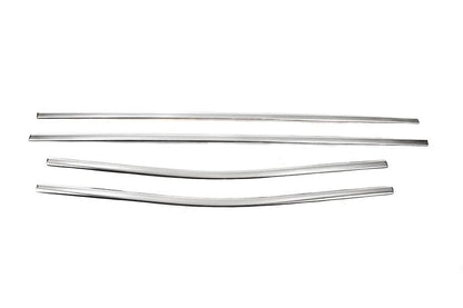 Lower edging of windows (4 pcs., stainless steel) for Mercedes X class - Reelken Auto