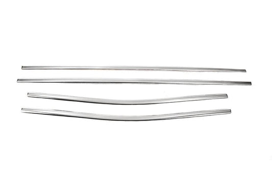 Lower edging of windows (4 pcs., stainless steel) for Mercedes X class - Reelken Auto