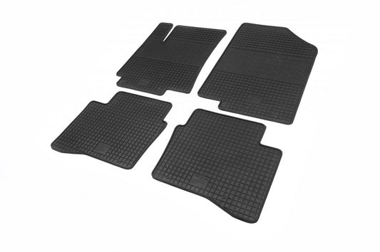Rubber Floor Mats (4 pcs, Polytep) for Hyundai Accent 2011-2017 - image 1