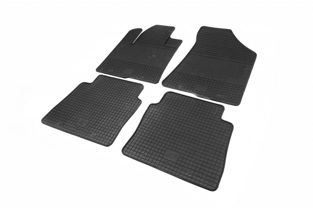 Rubber mats (4 pieces, Polytep) for Hyundai Santa Fe 2 2006-2012 - Reelken Auto